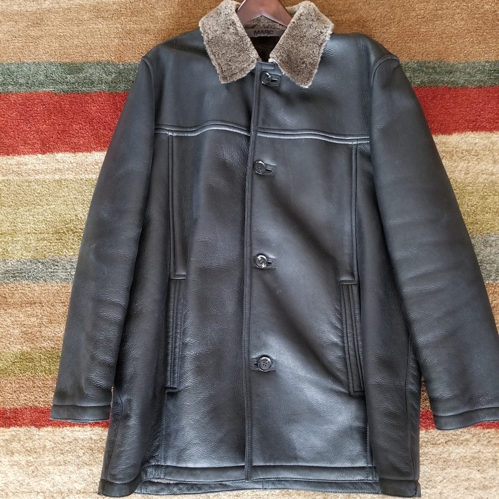 Andrew Marc New York, leather coat